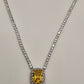 SILVER CZ NECKLACE