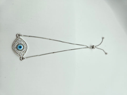 EVIL EYE SILVER BRACELET