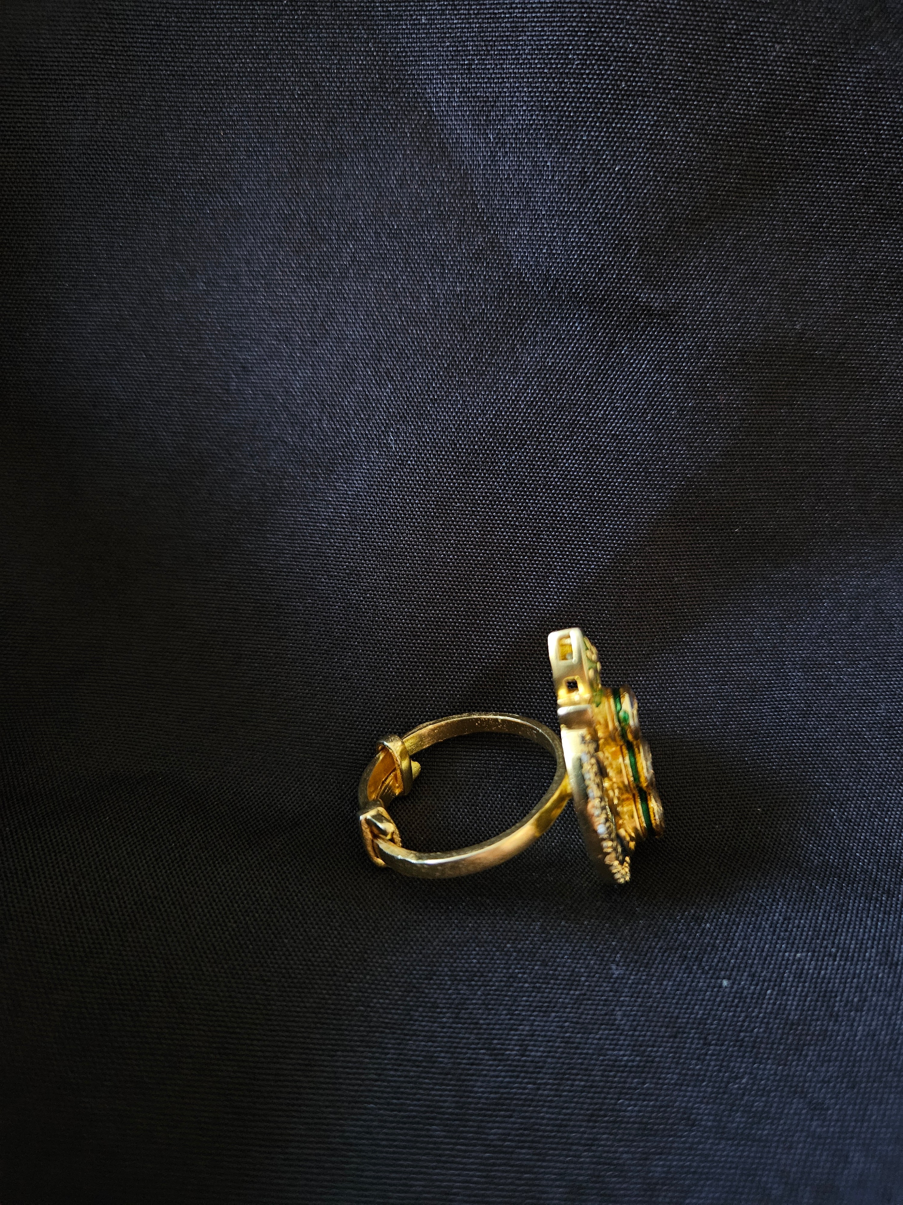 GOLD PLATED SILVER RING