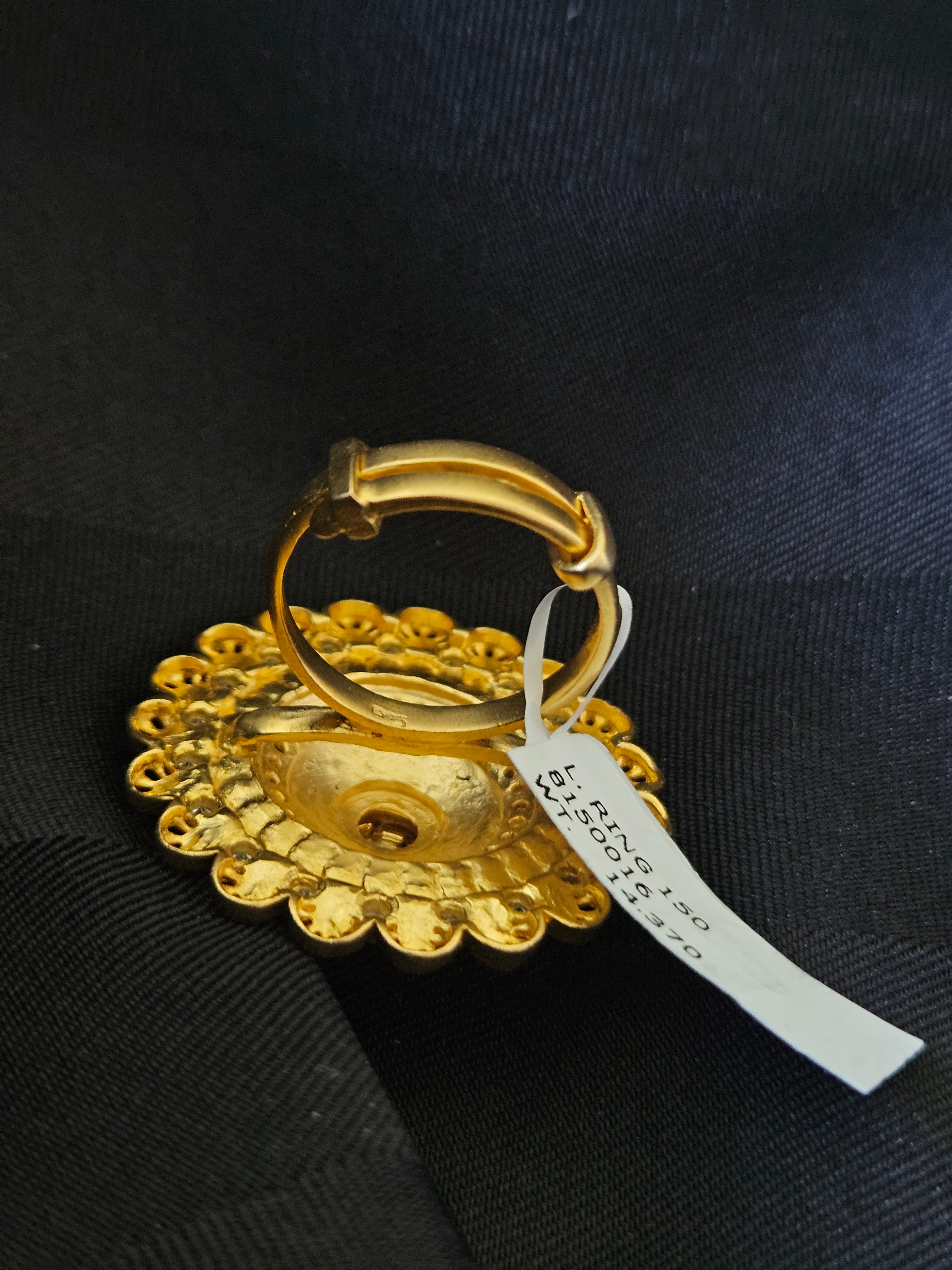 GOLD PLATED SILVER RING