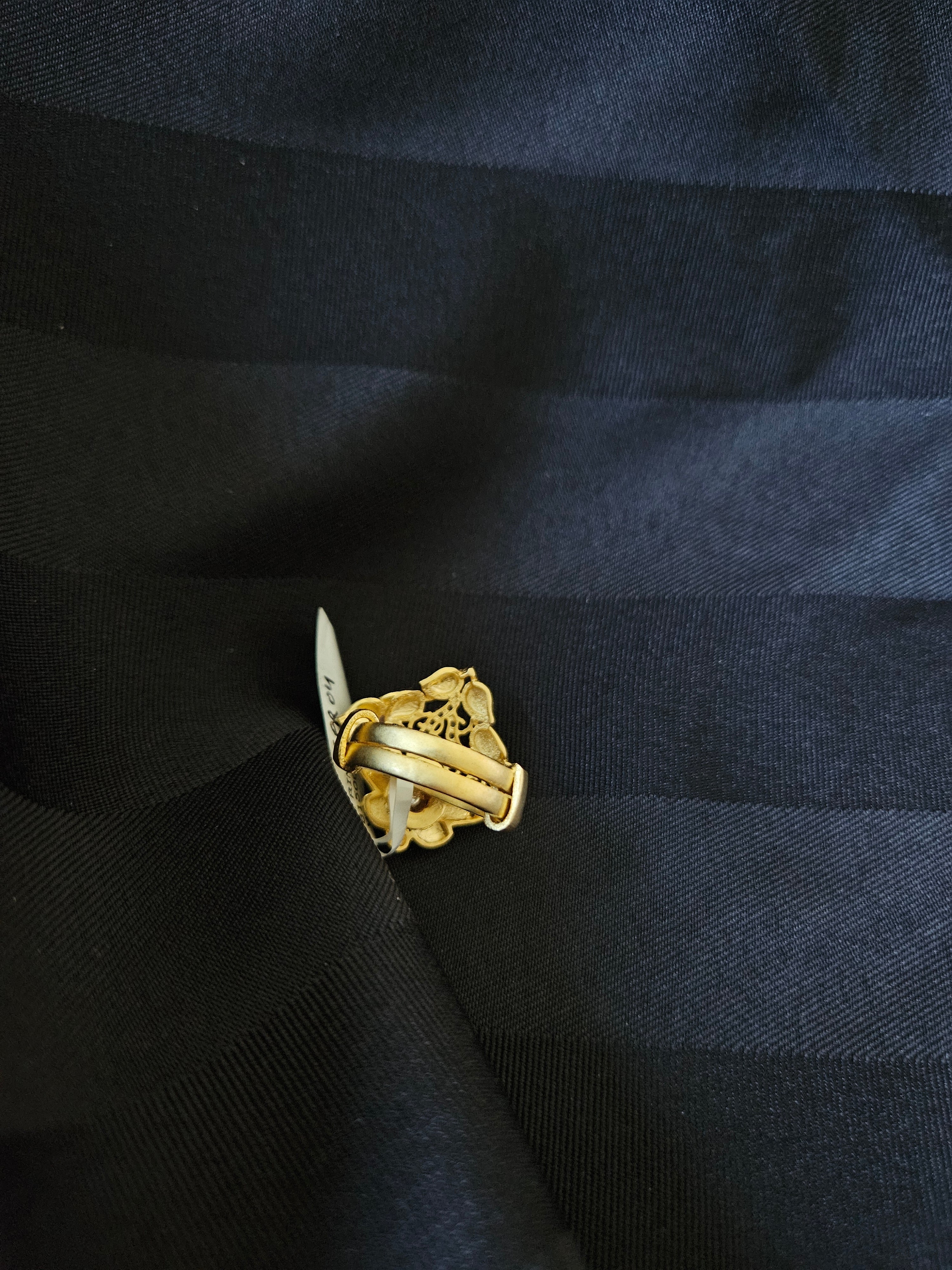 GOLD PLATED SILVER RING