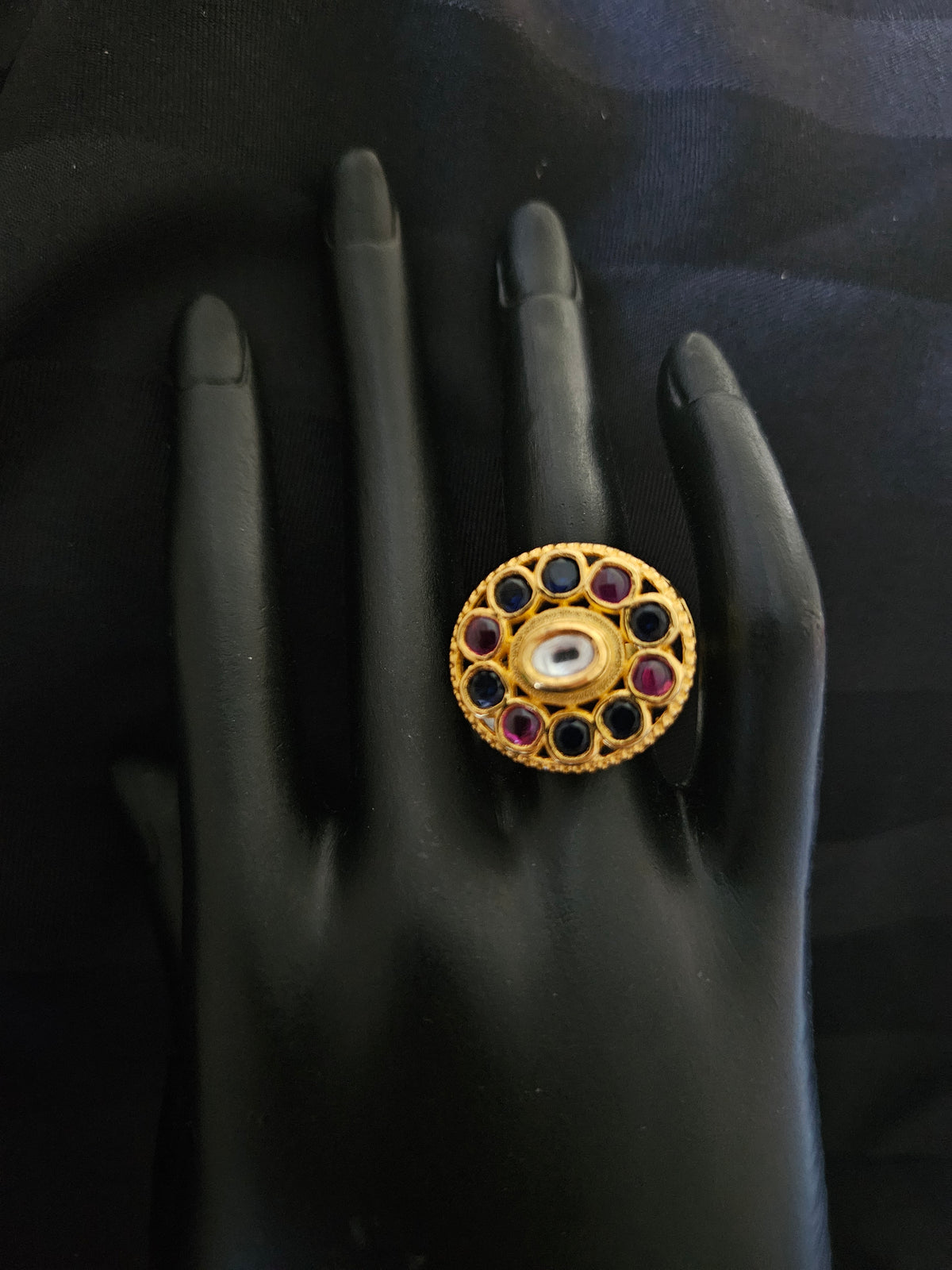 GOLD PLATED SILVER RING