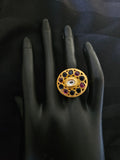 GOLD PLATED SILVER RING