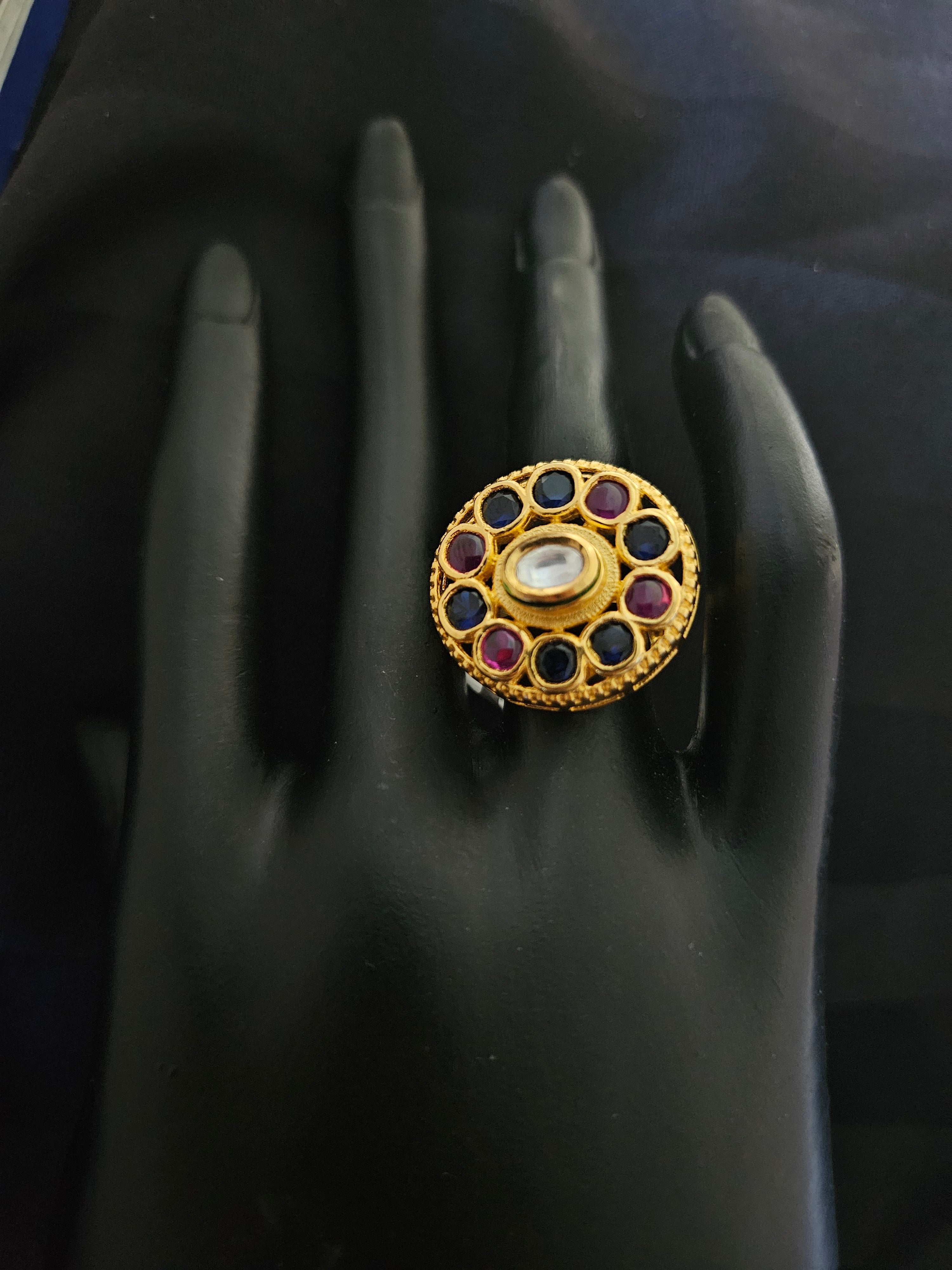 GOLD PLATED SILVER RING