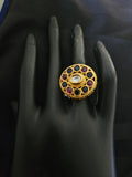 GOLD PLATED SILVER RING