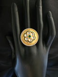GOLD PLATED SILVER RING