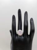 SILVER CZ STUDDED RING