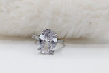 SILVER CZ STUDDED RING