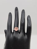 SILVER CZ STUDDED RING