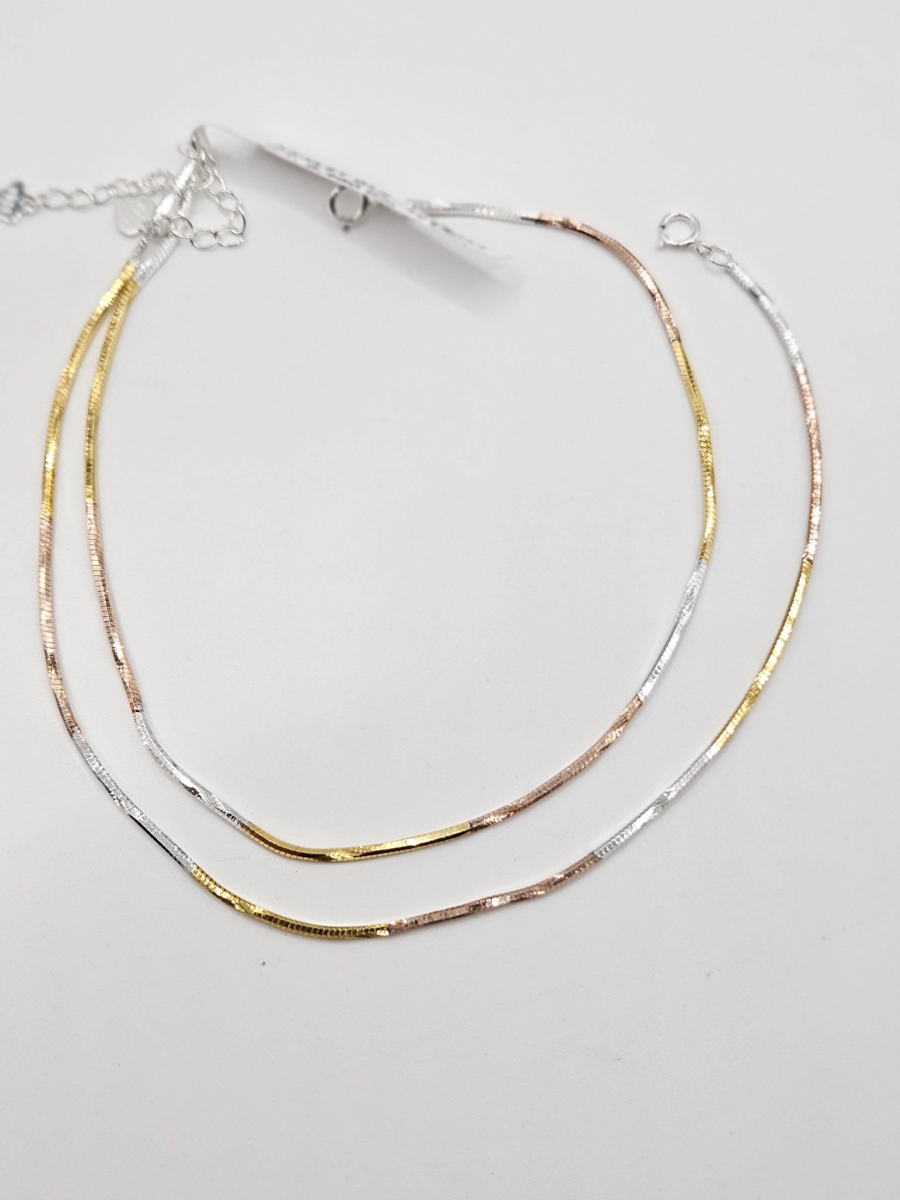 GOLD PLATED SILVER ANKLETS