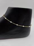 GOLD PLATED SILVER ANKLETS
