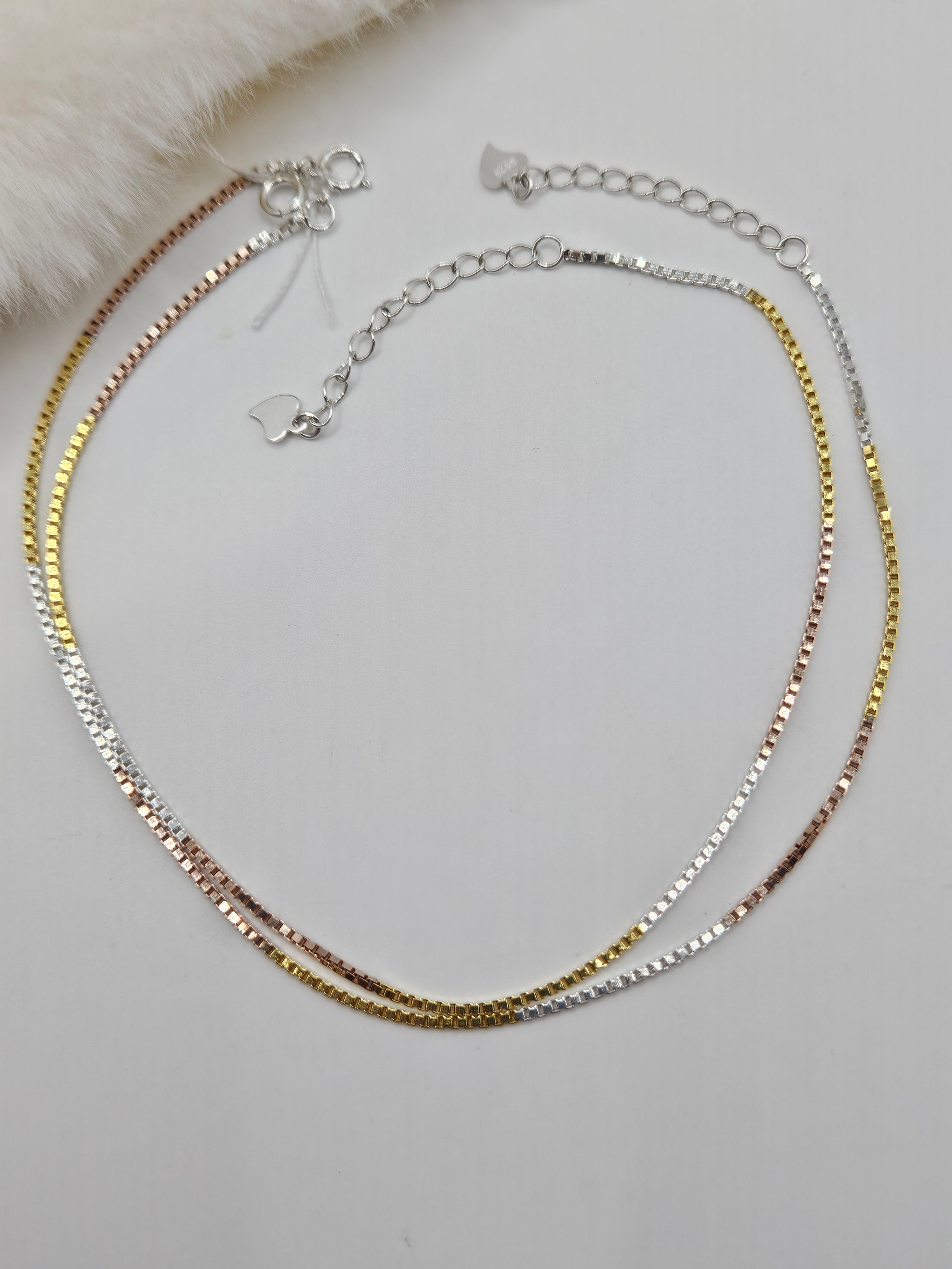 GOLD PLATED SILVER ANKLETS