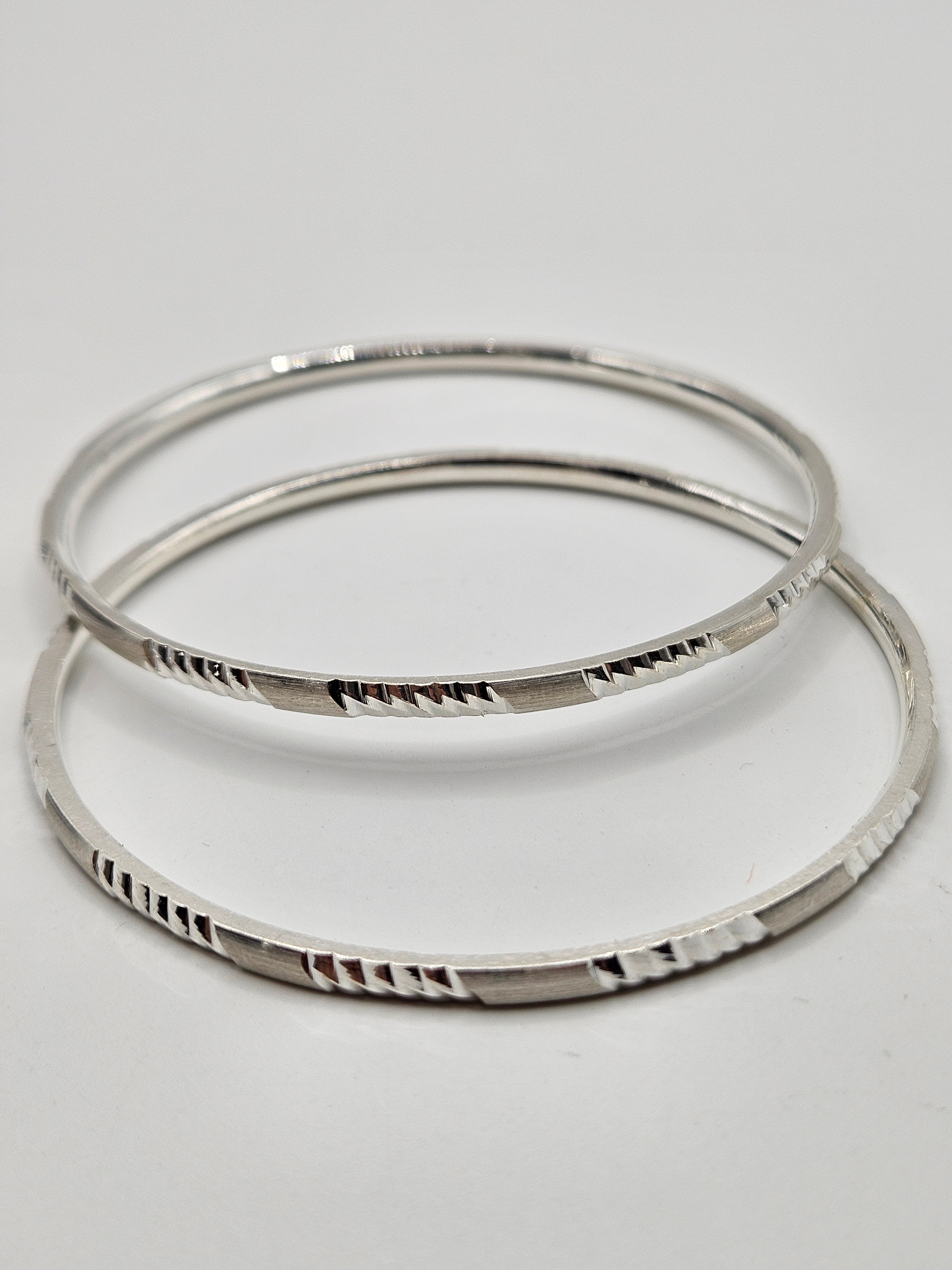 SILVER BANGLES