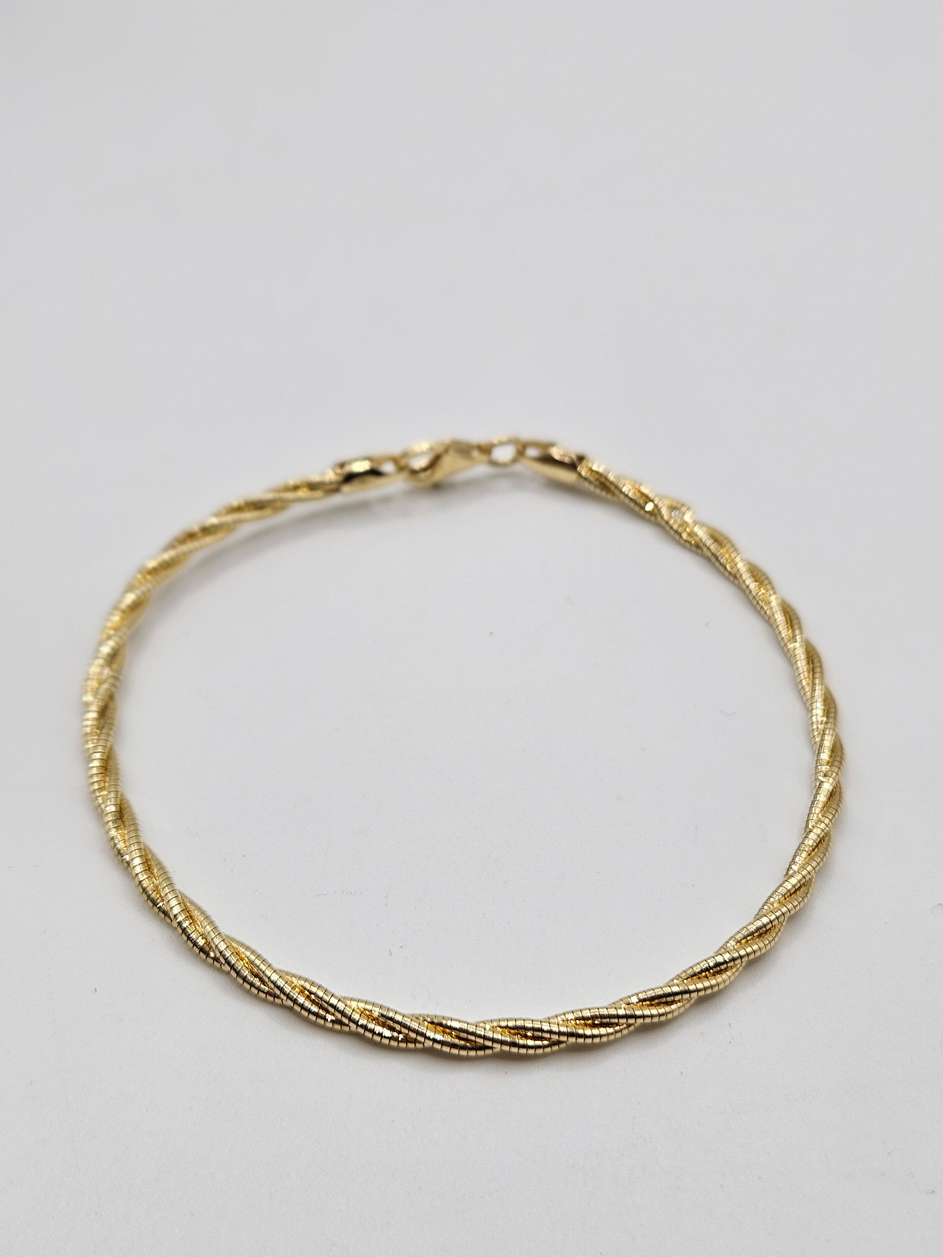 GOLD PLATED SILVER BRACELET