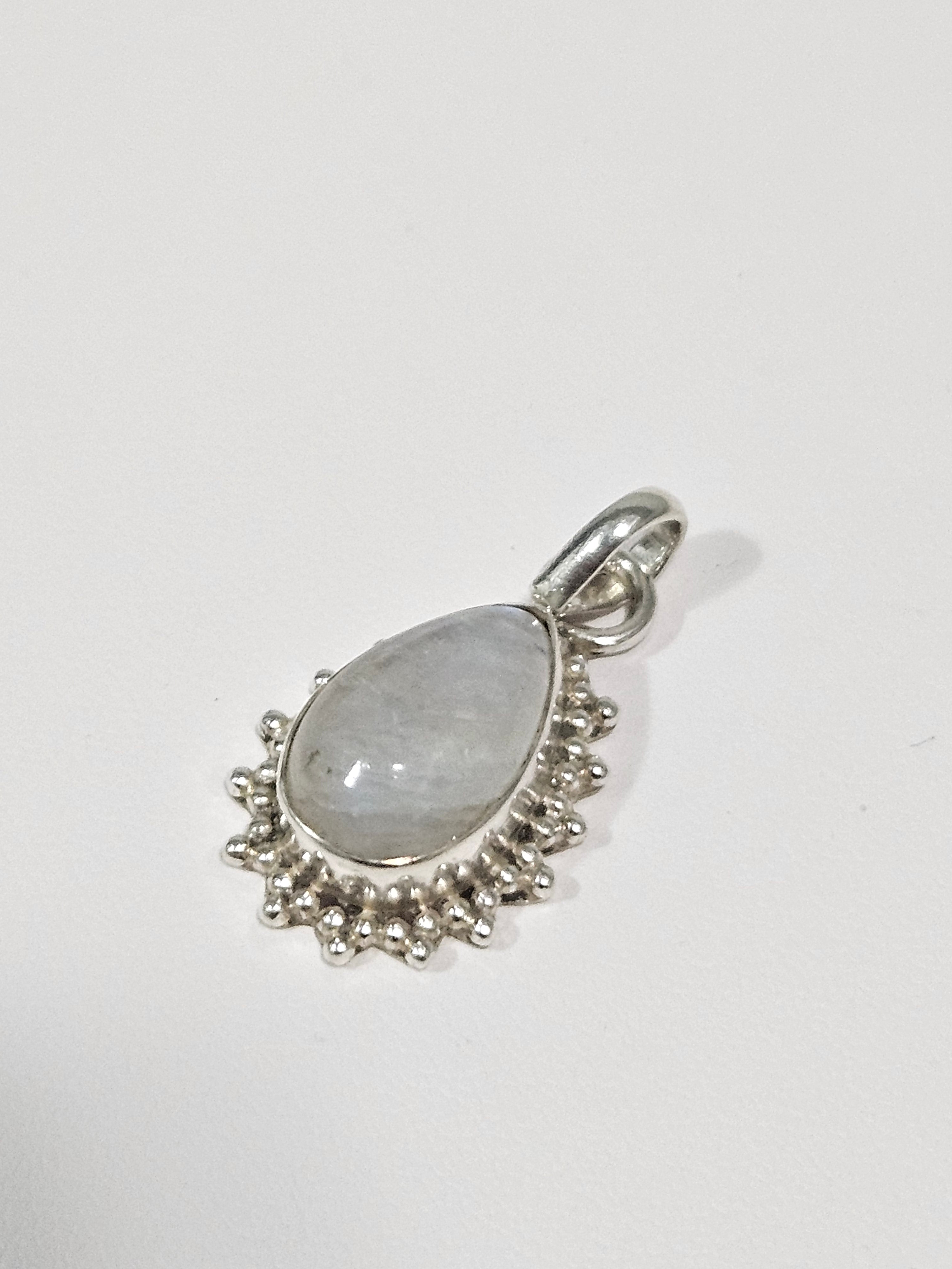 SILVER MOONSTONE PENDANTS