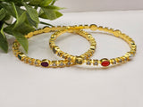 GOLD PLATED BANGLES SIZE-2.4