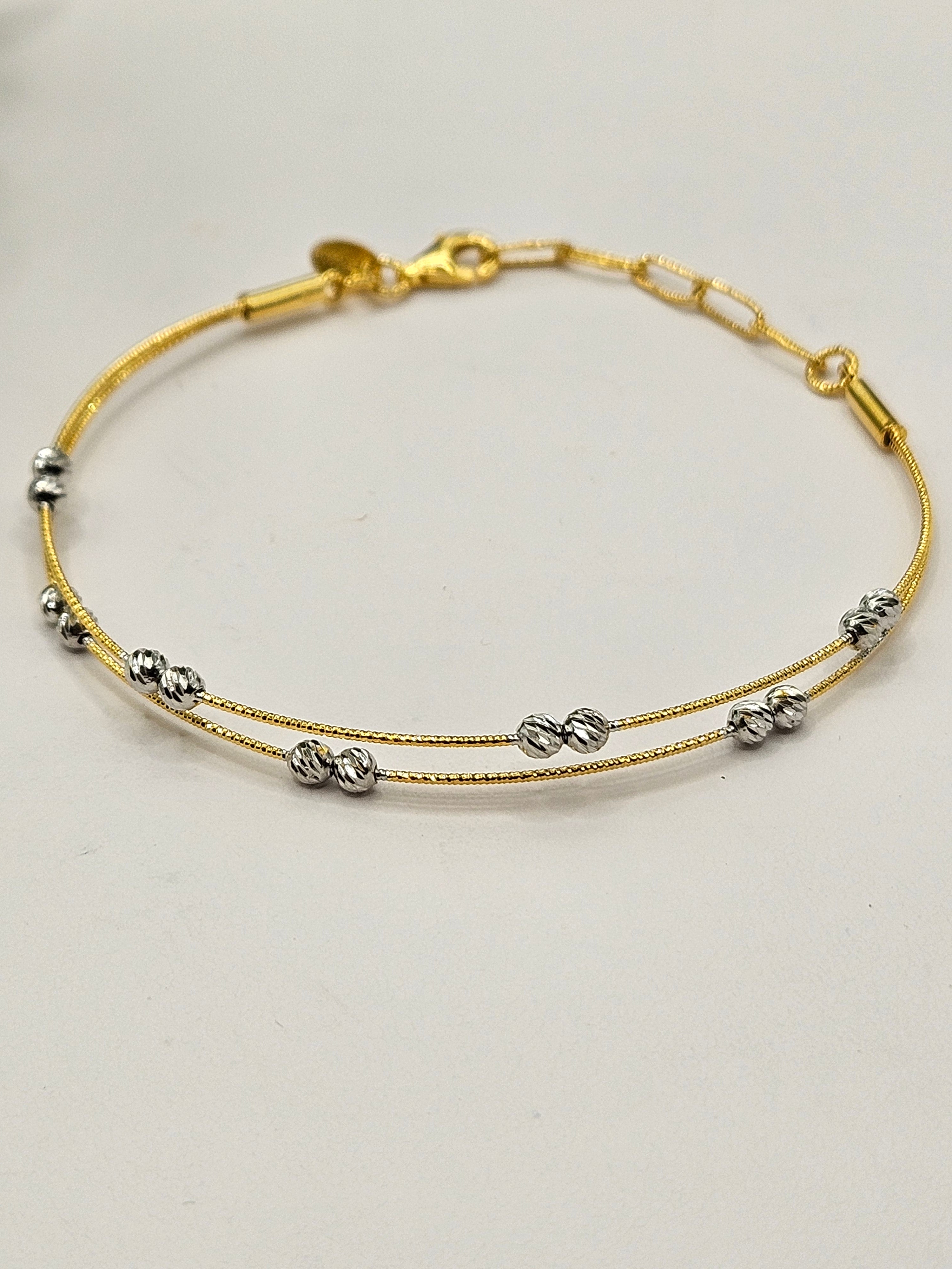GOLD PLATED SILVER BRACELET