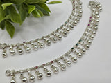 SILVER KIDS ANKLETS- L 6inch