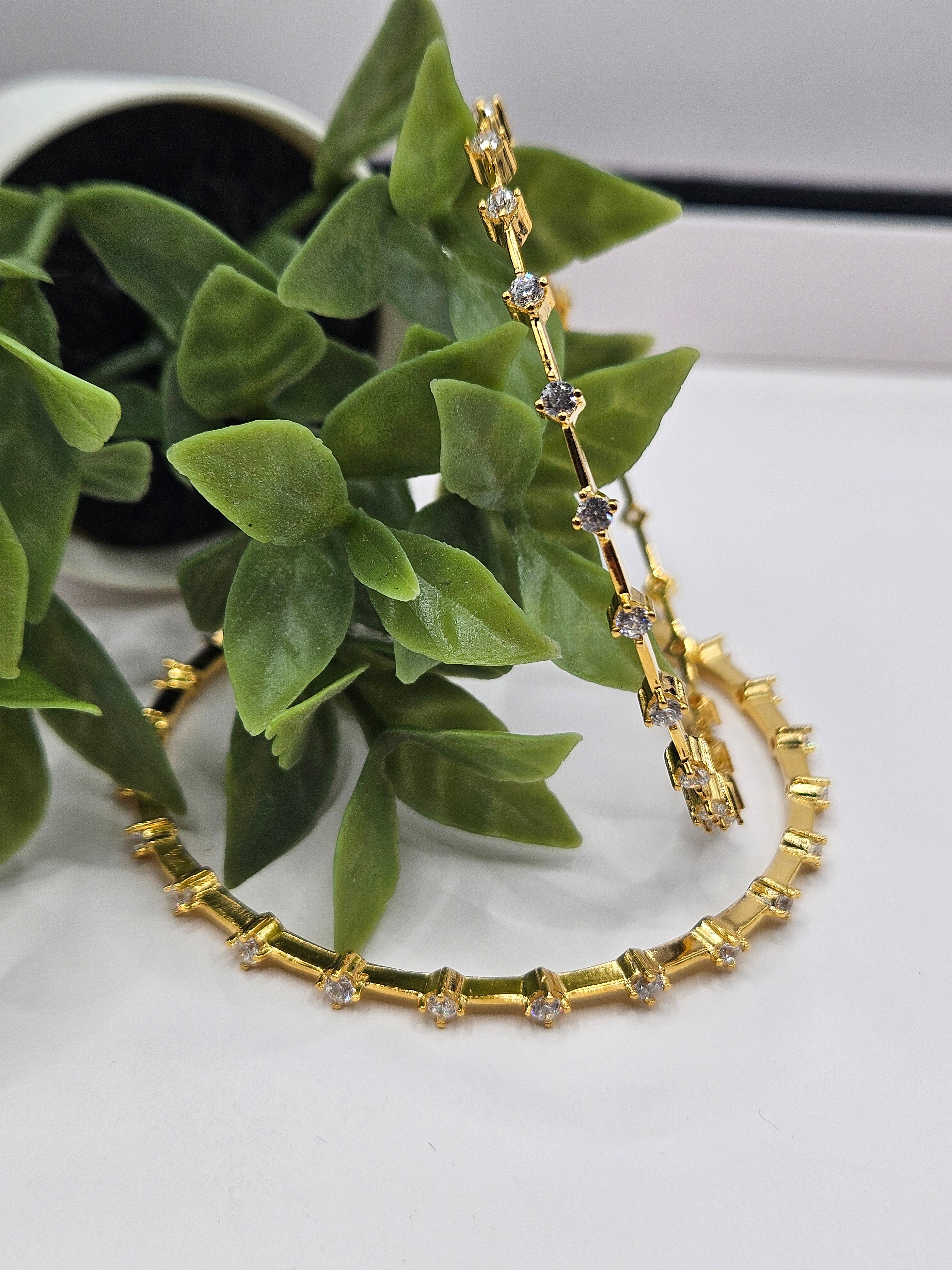 GOLD PLATED BANGLES SIZE-2.2