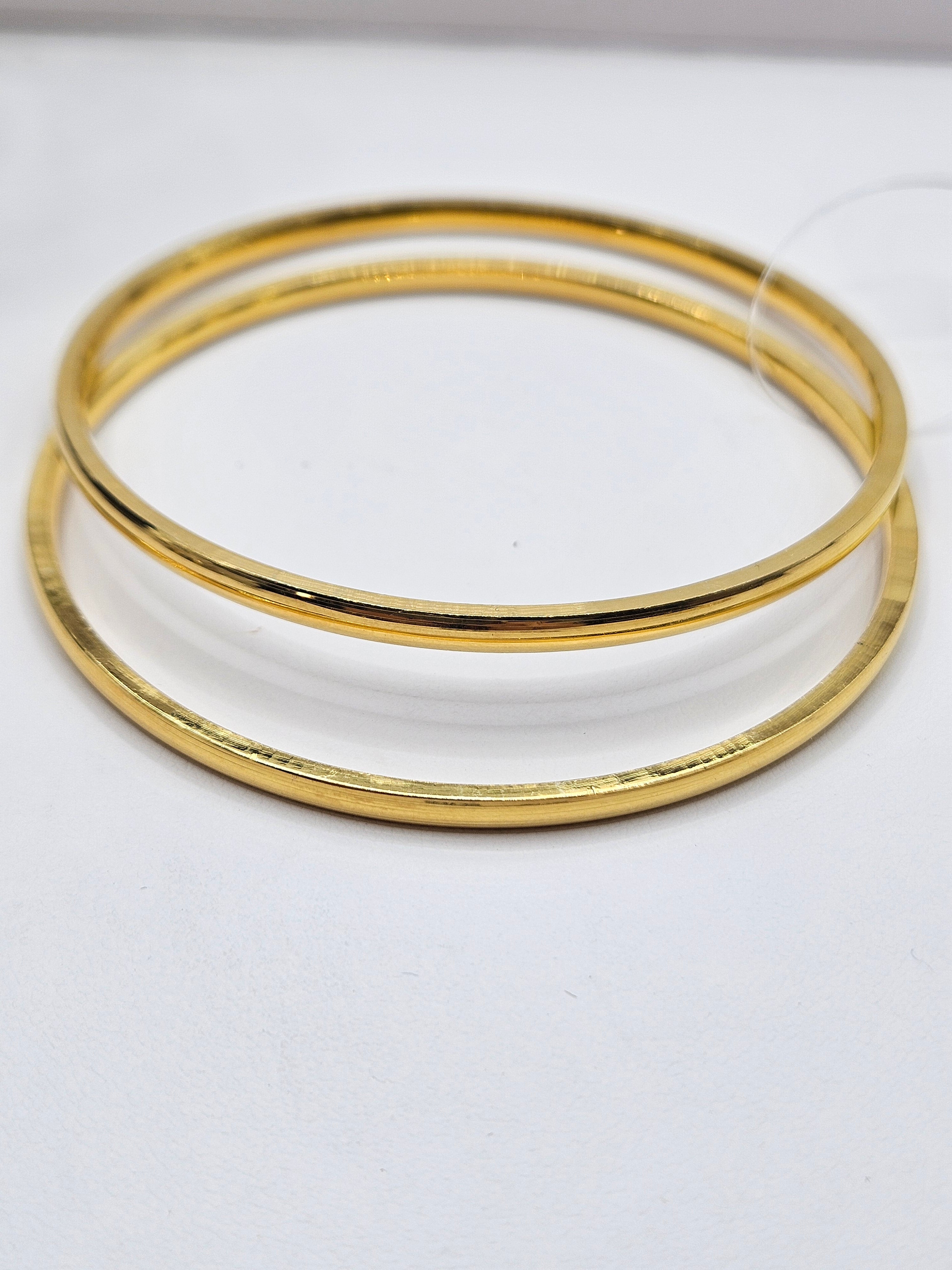 GOLD PLATED BANGLES SIZE-2.4, 2.6,2.8