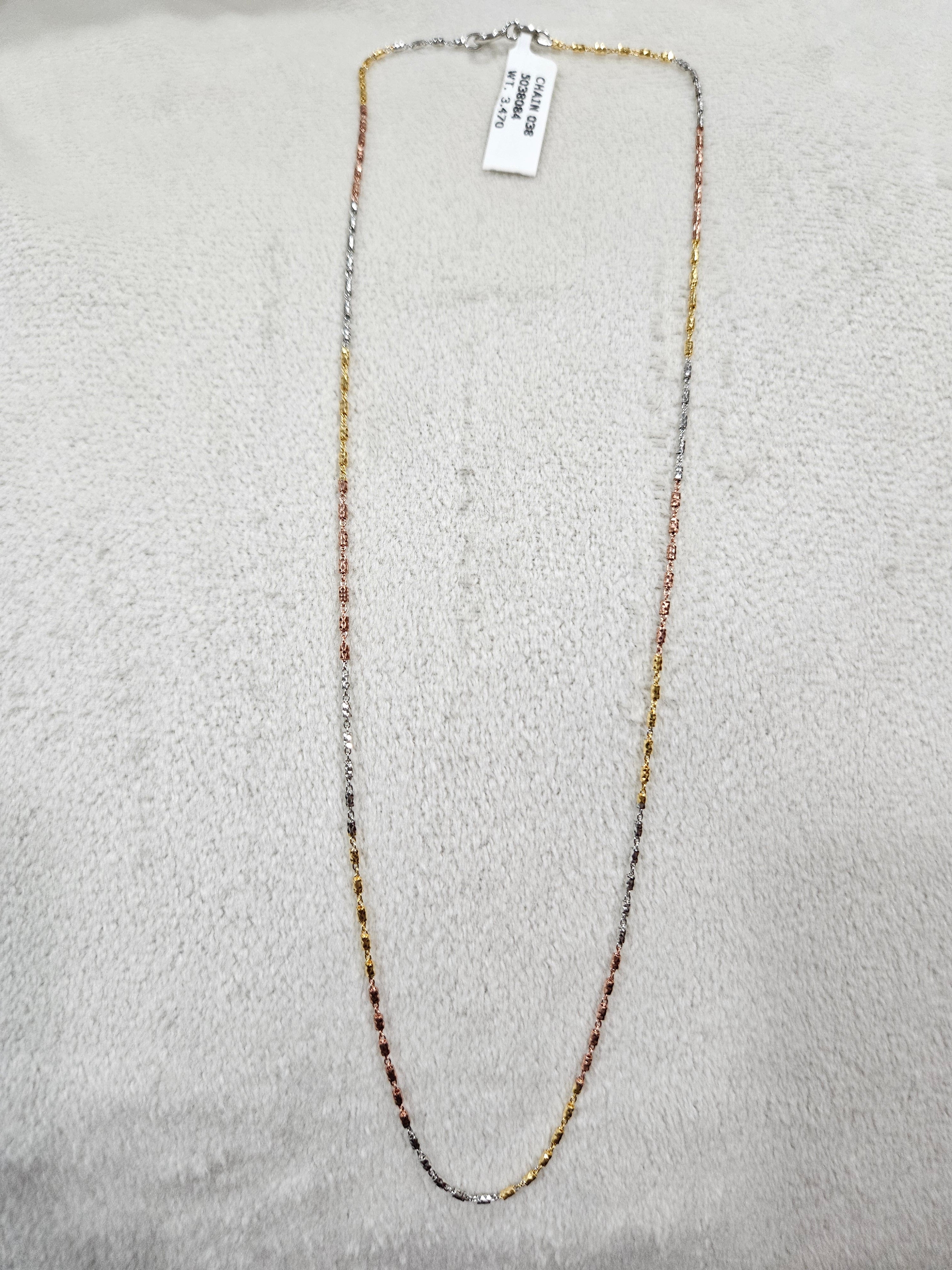 SILVER GOLD PLATED CHAIN