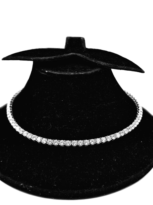 SILVER CZ NECKLACE