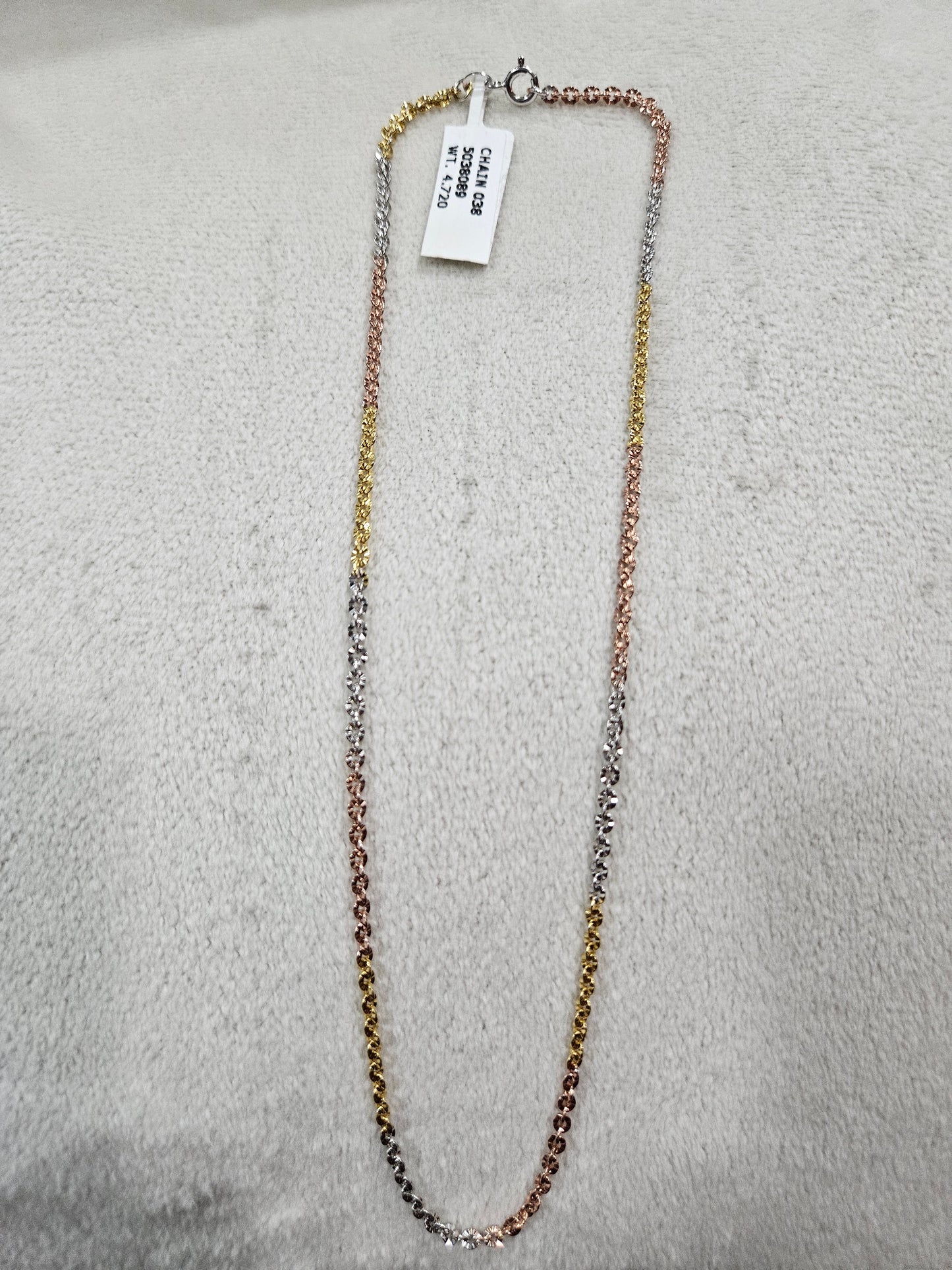 SILVER GOLD PLATED CHAIN