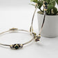 SILVER STONE BANGLES