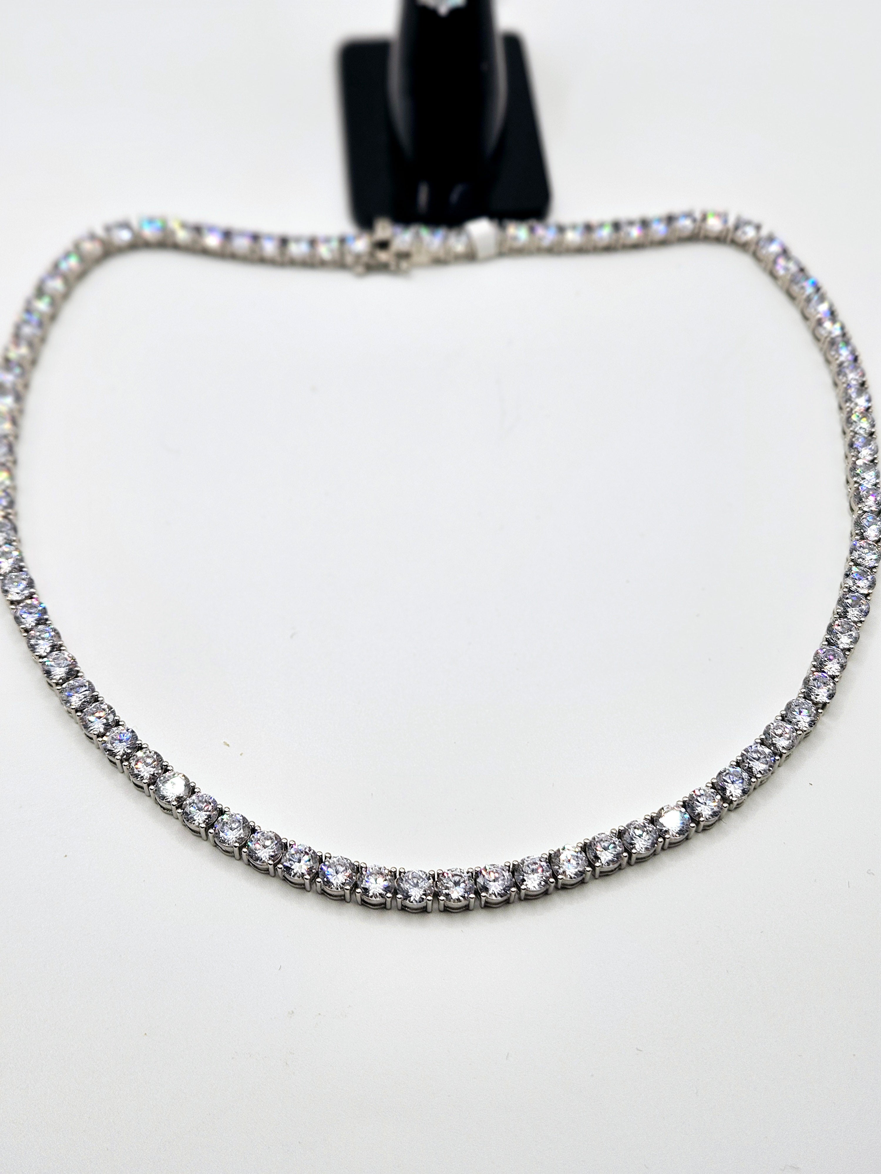 SILVER CZ NECKLACE