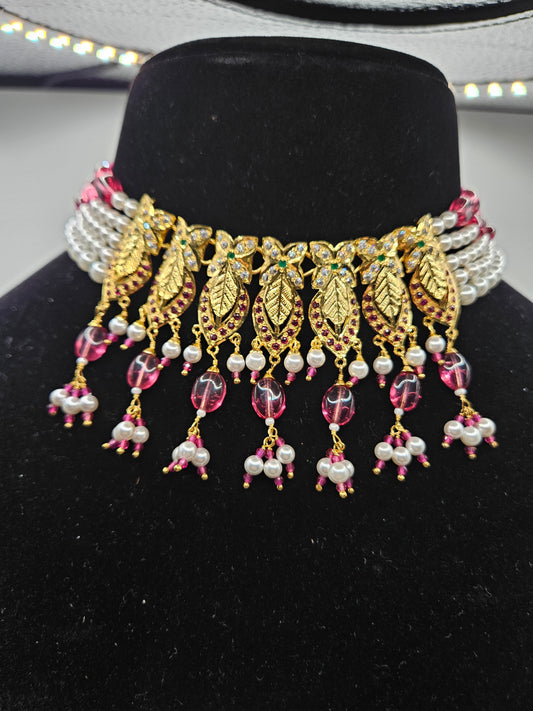 GOLD PLATED SILVER NECKLACE SET