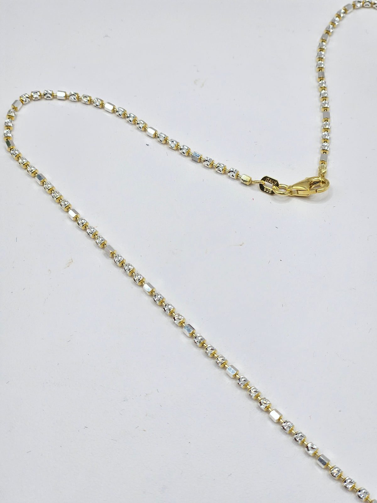 SILVER GOLD PLATED MATAR CHAIN 18 INCH