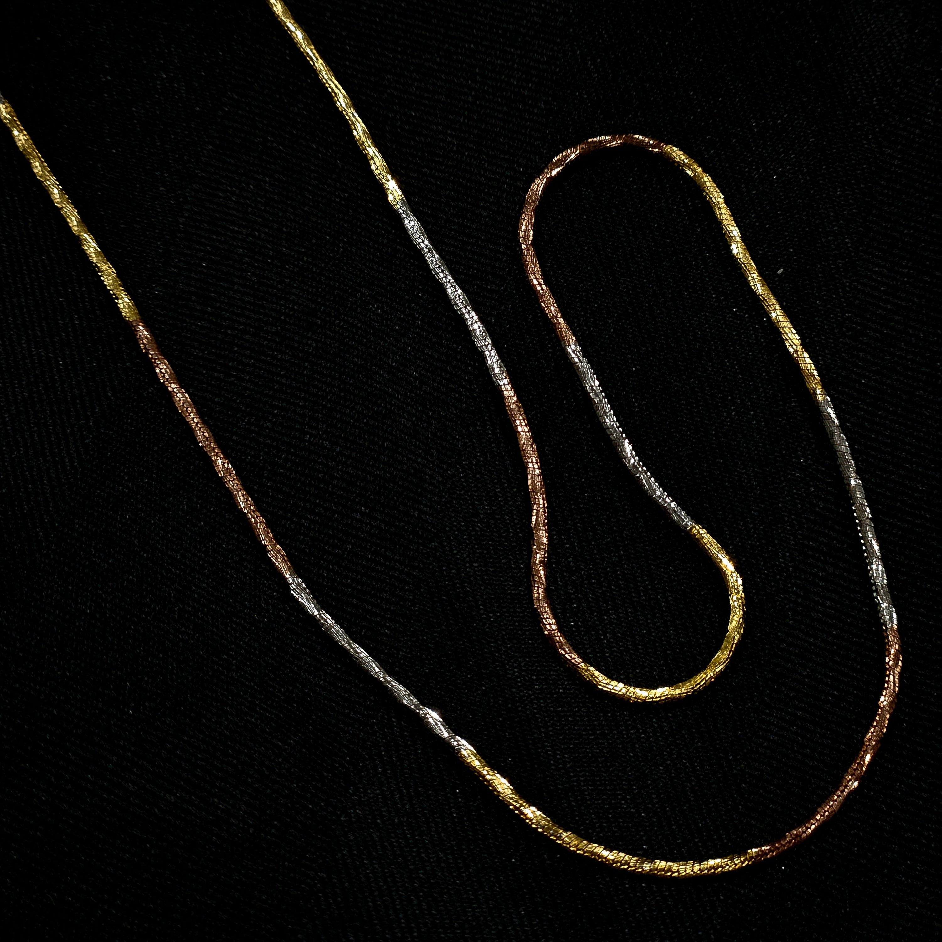 SILVER GOLD PLATED CHAIN