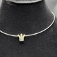 SILVER PENDANT & HASLI STRING CHAIN