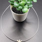 SILVER PENDANT & HASLI STRING CHAIN