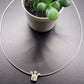 SILVER PENDANT & HASLI STRING CHAIN