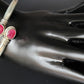 OXIDISED OVAL STONE BRACELET/KADA