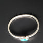 OXIDISED OVAL STONE BRACELET/KADA