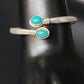 OXIDISED OVAL STONE BRACELET/KADA