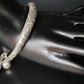 OXIDISED SILVER HANGING KADA/BRACELET