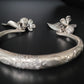 OXIDISED SILVER HANGING KADA/BRACELET