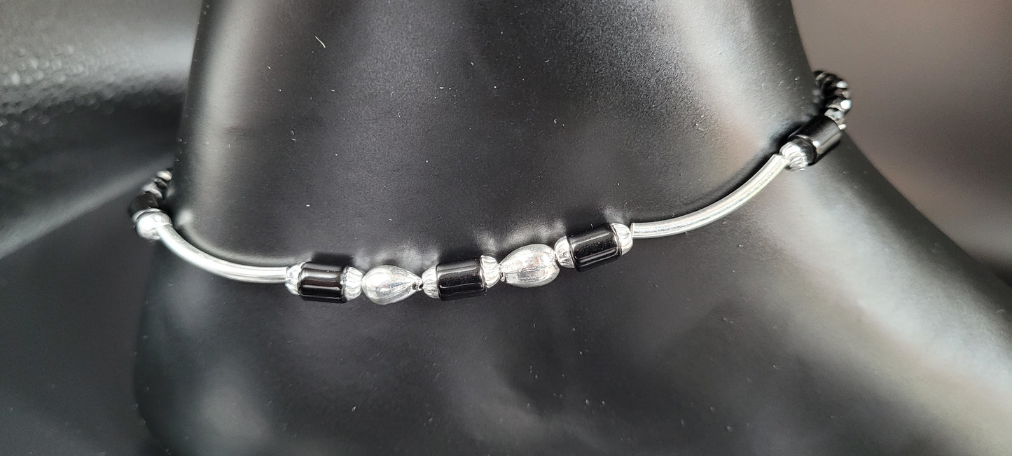 SILVER SINGLE ANKLET