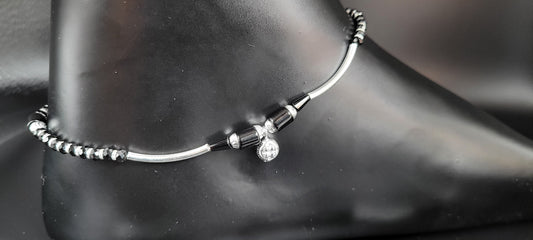 SILVER SINGLE ANKLET