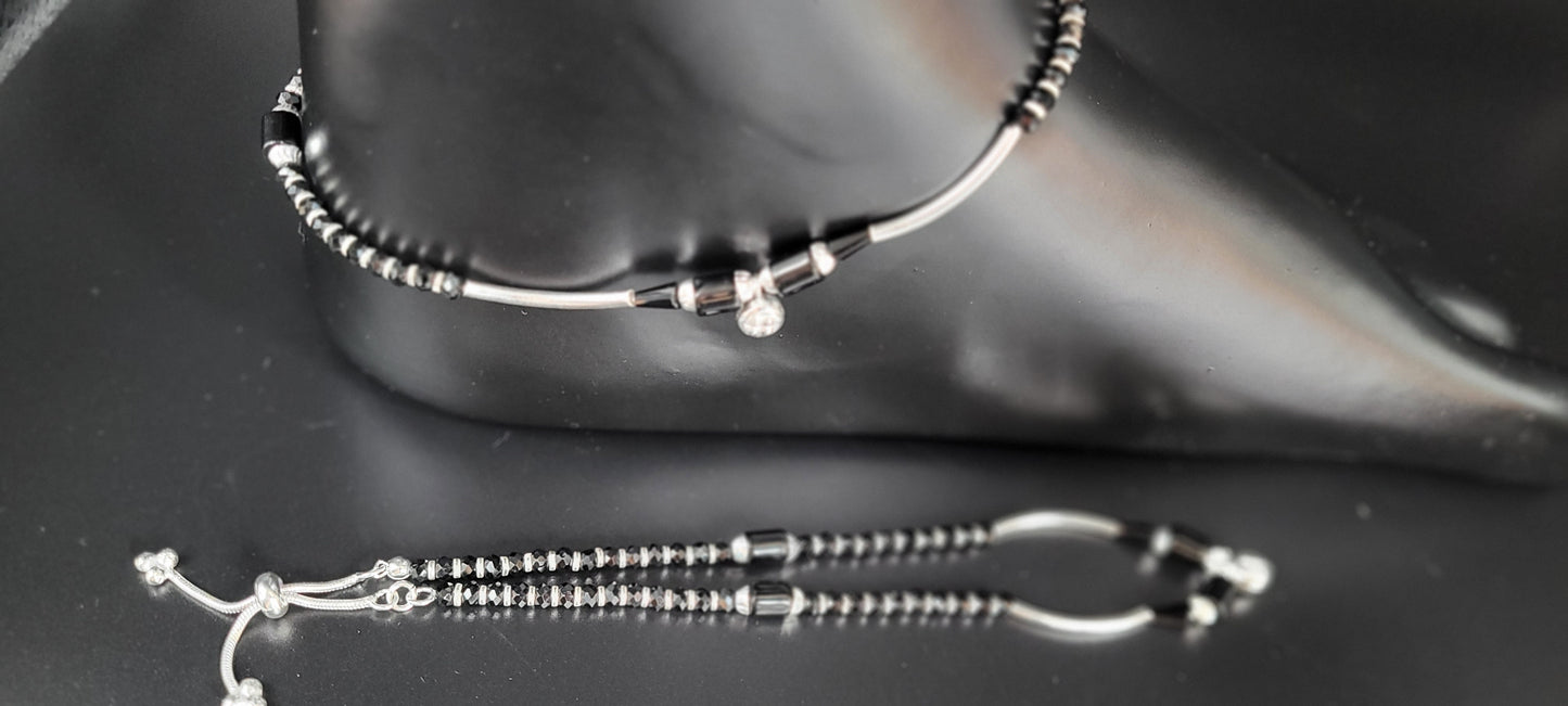 SILVER SINGLE ANKLET