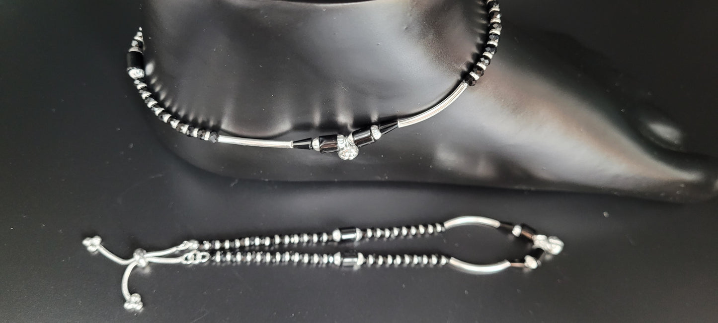 SILVER SINGLE ANKLET