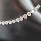 SILVER ZIRCON ANKLETS