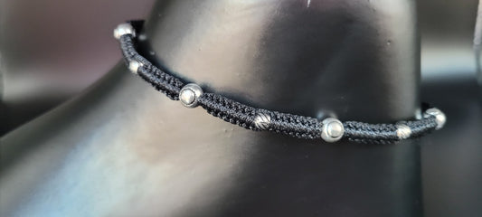 SILVER SINGLE ANKLET