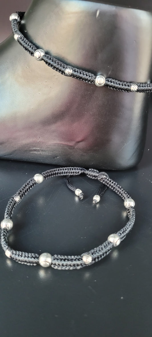 SILVER SINGLE ANKLET