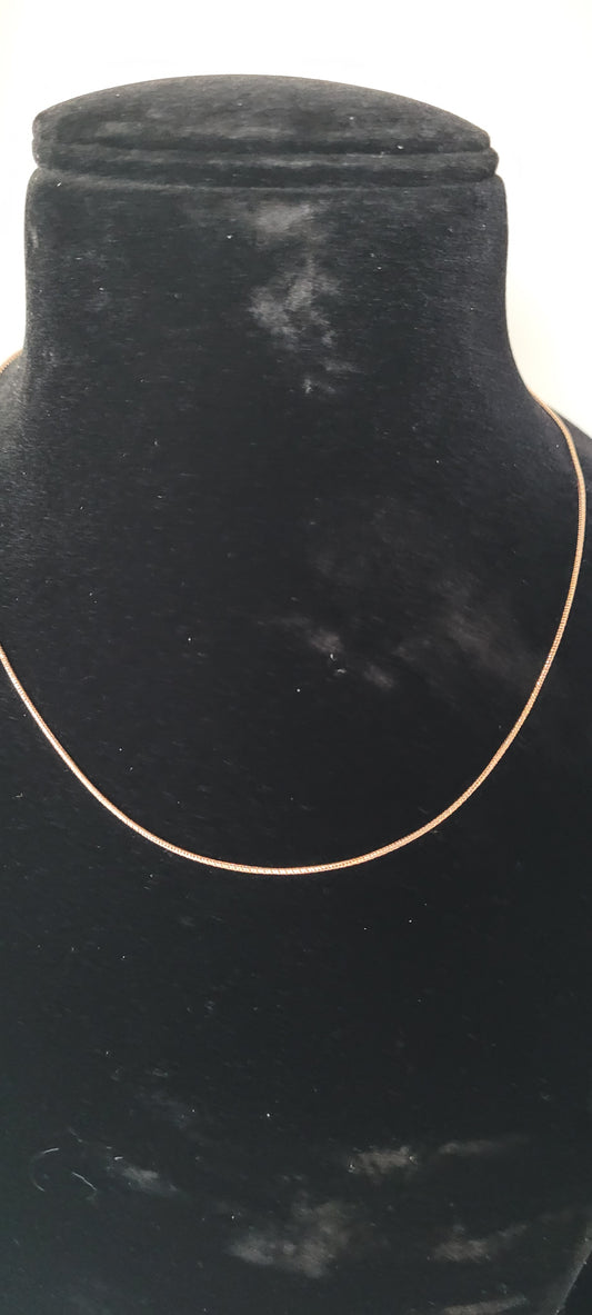 ROSE GOLD PLATED SILVER CHAIN