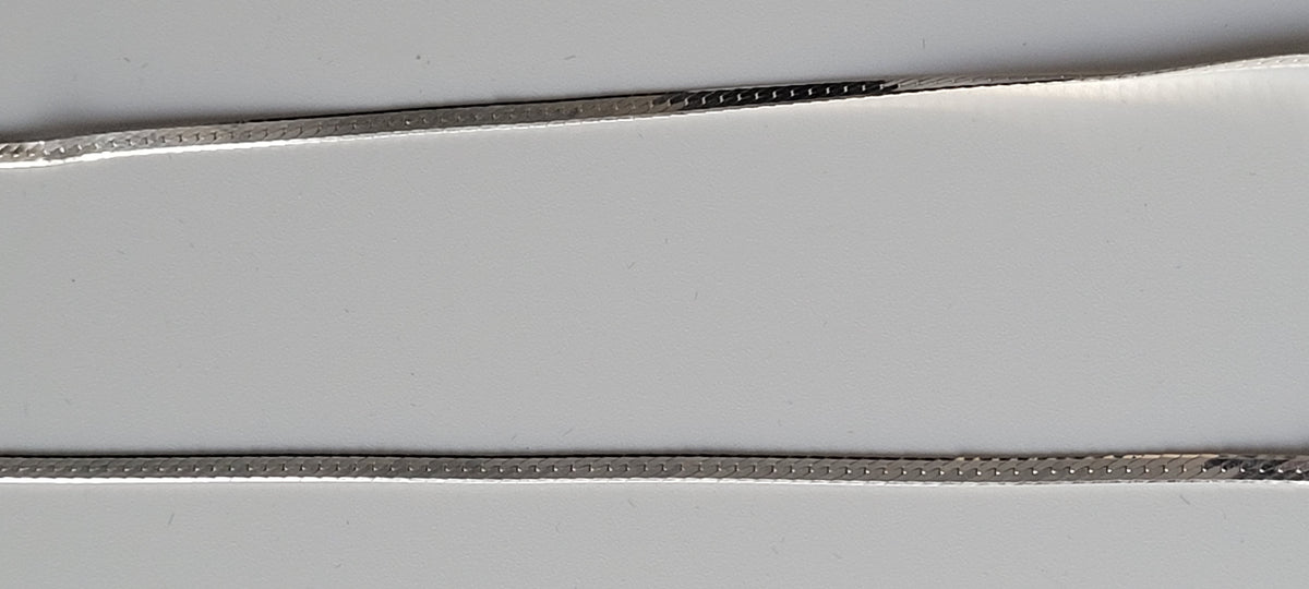 HERRINGBONE SILVER CHAIN