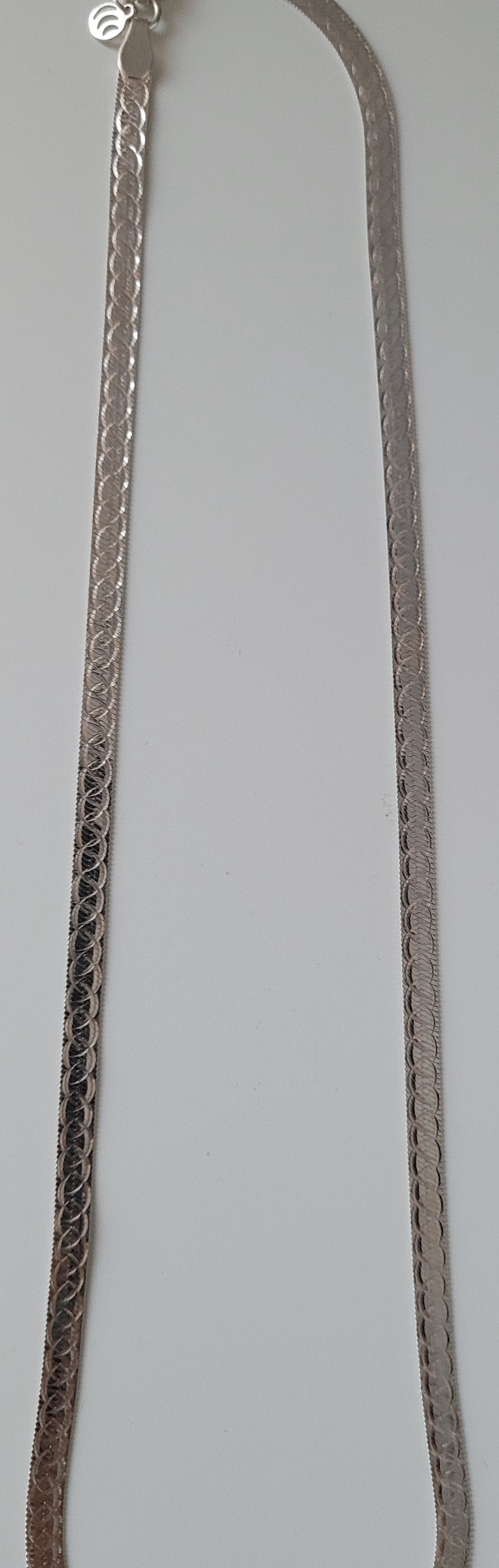 HERRINGBONE SILVER CHAIN